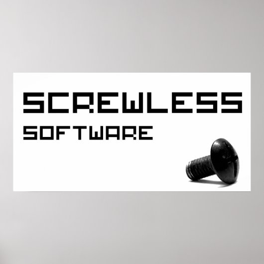 ScrewMinder software-Logo Poster (Voorkant)
