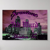 ScrewStone 5th Ward Houston, Tx Poster (Voorkant)