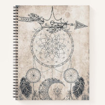Scribble arrow mandala Moermaan dreamcatcher veren