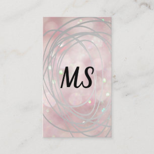 Scribble Artistic   Monogram   Roze Boke Visitekaartje