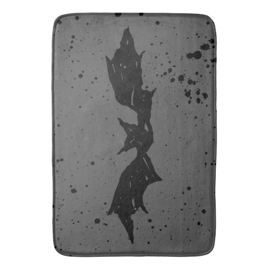 Scribble Bat Badmat (Voorkant Verticaal)