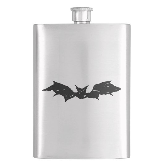 Scribble Bat Heupfles (Voorkant)