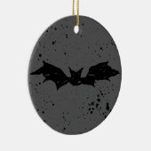 Scribble Bat Keramisch Ornament (Rechts)