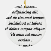 Scribble Bat Keramisch Ornament (Achterkant)