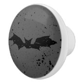 Scribble Bat Keramische Knop (Rechts)