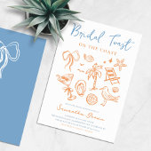 Scribble Coastal Vrijgezellenfeest Kaart