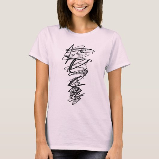Scribble Doodle Rebel Top (Voorkant)