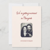 Scribble Funny Doodle Save the date Invitation Kaart (Achterkant)