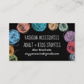 Scribble garen brei-haakwerk visitekaartje (Achterkant)