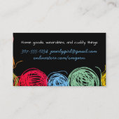 Scribble garen breien haakwerk visitekaartje (Achterkant)
