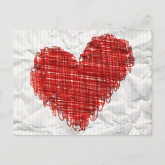 Scribble Heart Briefkaart (Voorkant)