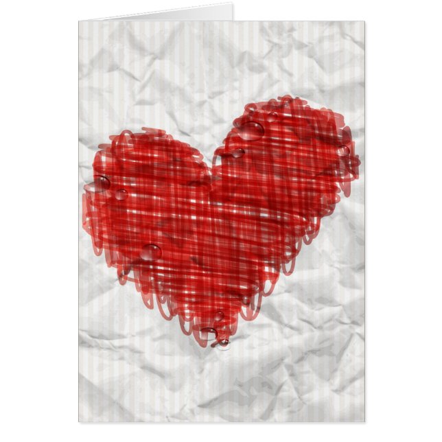 Scribble Heart Card (Voorkant)