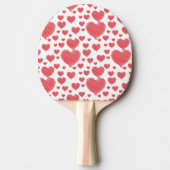 Scribble Hearts Tafeltennisbatje (Voorkant)
