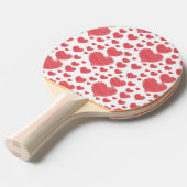 Scribble Hearts Tafeltennisbatje (Voorkant Gekanteld)