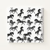 Scribble Horse Crazy Herd Design Notitieboek (Achterkant)