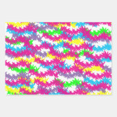 Scribble Jacks Neon Design Inpakpapier Vel (Voorkant)