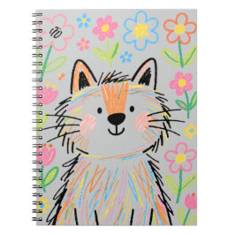 Scribble Kat Notitieboek Grijs