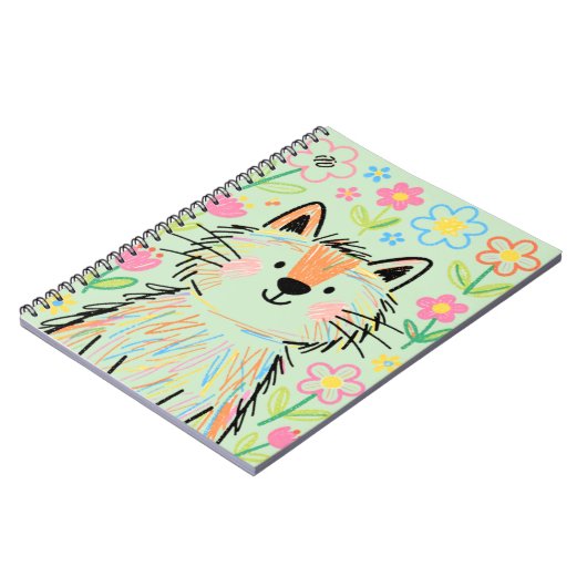 Scribble Kat Notitieboek Groen (Linkerzijde)