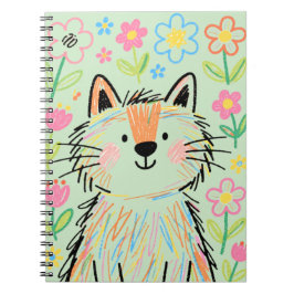 Scribble Kat Notitieboek Groen