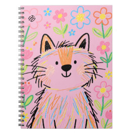 Scribble Kat Notitieboek Roze