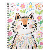 Scribble Kat Notitieboek Wit (Voorkant)