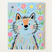 Scribble Kat Planner Blauw (Achterkant)