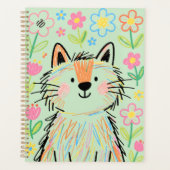 Scribble Kat Planner Groen (Voorkant)