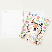 Scribble Kat Planner Wit