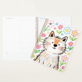 Scribble Kat Planner Wit