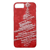 Scribble kerstboom Case-Mate iPhone case (Achterkant)
