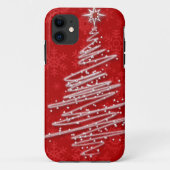 Scribble kerstboom Case-Mate iPhone case (Achterkant)