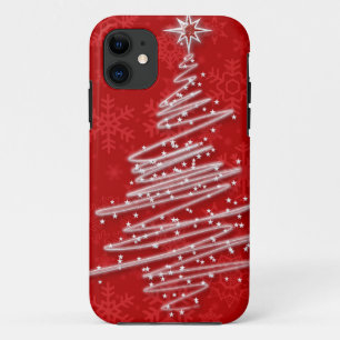 Scribble kerstboom Case-Mate iPhone case
