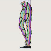 Scribble Love Xoxo Heart Stripe Leggings (Links)