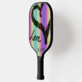 Scribble Love Xoxo Heart Stripe Pickleball Paddle (Links)