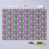 Scribble Love Xoxo Heart Stripe Tissue Paper Tissuepapier (Craft)