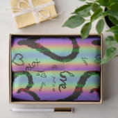 Scribble Love Xoxo Heart Stripe Tissue Paper Tissuepapier (Geschenk)