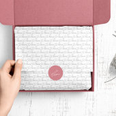 Scribble Love | Zwart-wit Tissuepapier