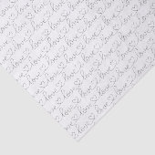 Scribble Love | Zwart-wit Tissuepapier (Detail)