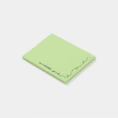 Scribble Pad Green Post-it® Notes (Schuin)