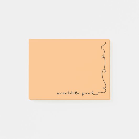 Scribble Pad Oranje Post-it® Notes (Voorkant)