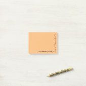 Scribble Pad Oranje Post-it® Notes (Op bureau)