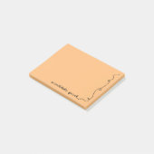 Scribble Pad Oranje Post-it® Notes (Schuin)