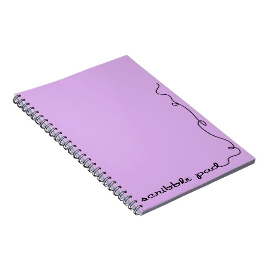 Scribble Pad Paars Notitieboek (Rechterzijde)