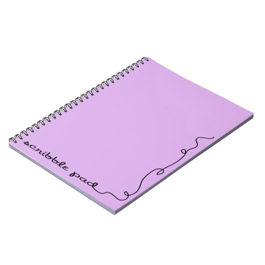 Scribble Pad Paars Notitieboek (Linkerzijde)