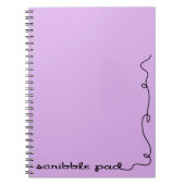 Scribble Pad Paars Notitieboek (Voorkant)