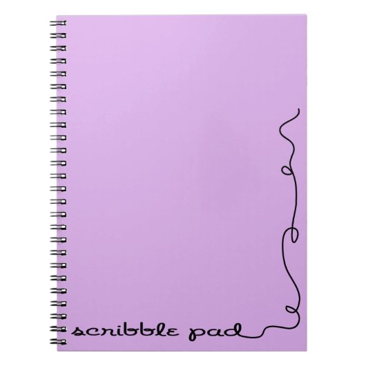 Scribble Pad Paars Notitieboek (Voorkant)