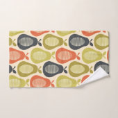 Scribble Pear Multi kleuren, moderne retro stijl Bad Handdoek (Handdoek)