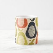 Scribble Pear Multi kleuren, moderne retro stijl Koffiemok (Center)