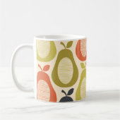 Scribble Pear Multi kleuren, moderne retro stijl Koffiemok (Links)