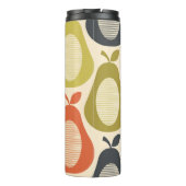 Scribble Pear Multi kleuren, moderne retro stijl Thermosbeker (Achterkant)